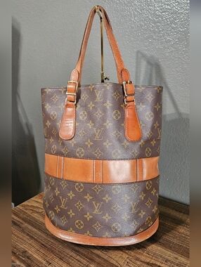 Authentic Vintage Louis Vuitton Monogram Canvas  Bucket Bag
